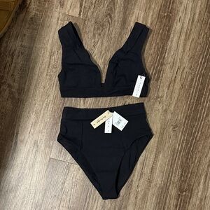 Biosculpt Vitamin A Black Two-Piece Swimsuit new with tags